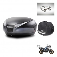 SHAD SH48 trunk + mounting bracket accessories DARK GREY PREMIUM KIT-445886