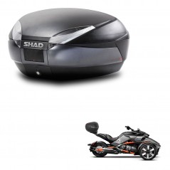SHAD SH48 trunk + mounting bracket DARK GREY PREMIUM KIT-445888