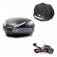 SHAD SH48 trunk + mounting bracket internal bag DARK GREY PREMIUM KIT-445890