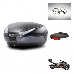 SHAD Baul SH48 + soporte montaje accesorios DARK GREY PREMIUM KIT-445893