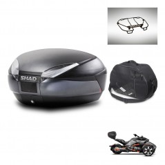 SHAD SH48 trunk + mounting bracket accessories DARK GREY PREMIUM KIT-445894