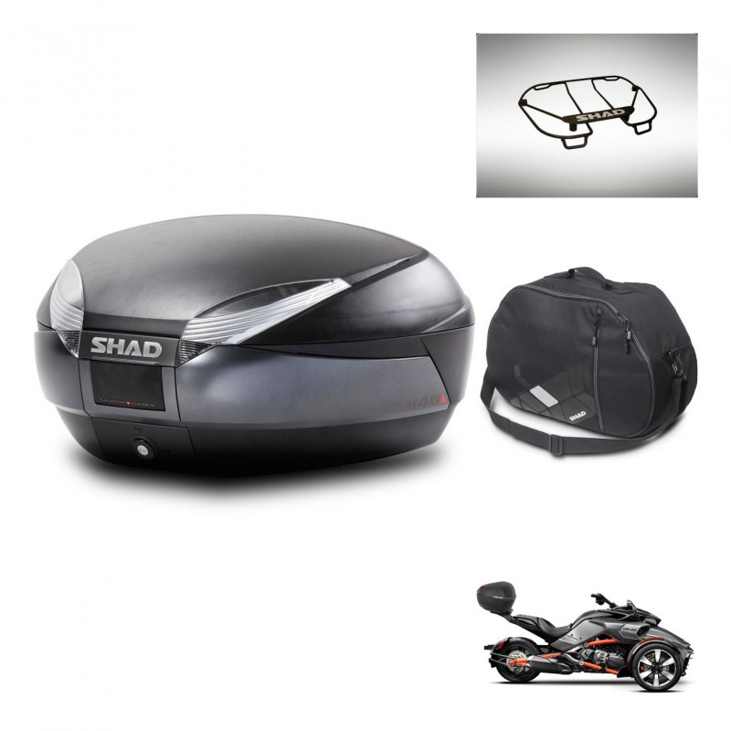 SHAD SH48 trunk + mounting bracket accessories DARK GREY PREMIUM KIT-445894