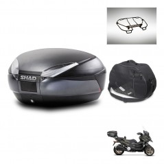 SHAD SH48 trunk + mounting bracket accessories DARK GREY PREMIUM KIT-445902