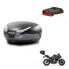 SHAD Trunk SH48 + mounting bracket brake light DARK GREY PREMIUM KIT-445905