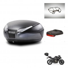 SHAD SH48 trunk + mounting bracket accessories DARK GREY PREMIUM KIT-445909