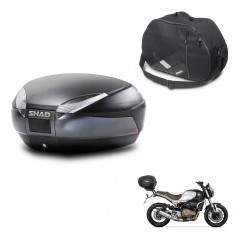 SHAD Baul SH48 + soporte montaje bolsa interna DARK GREY PREMIUM KIT-445914