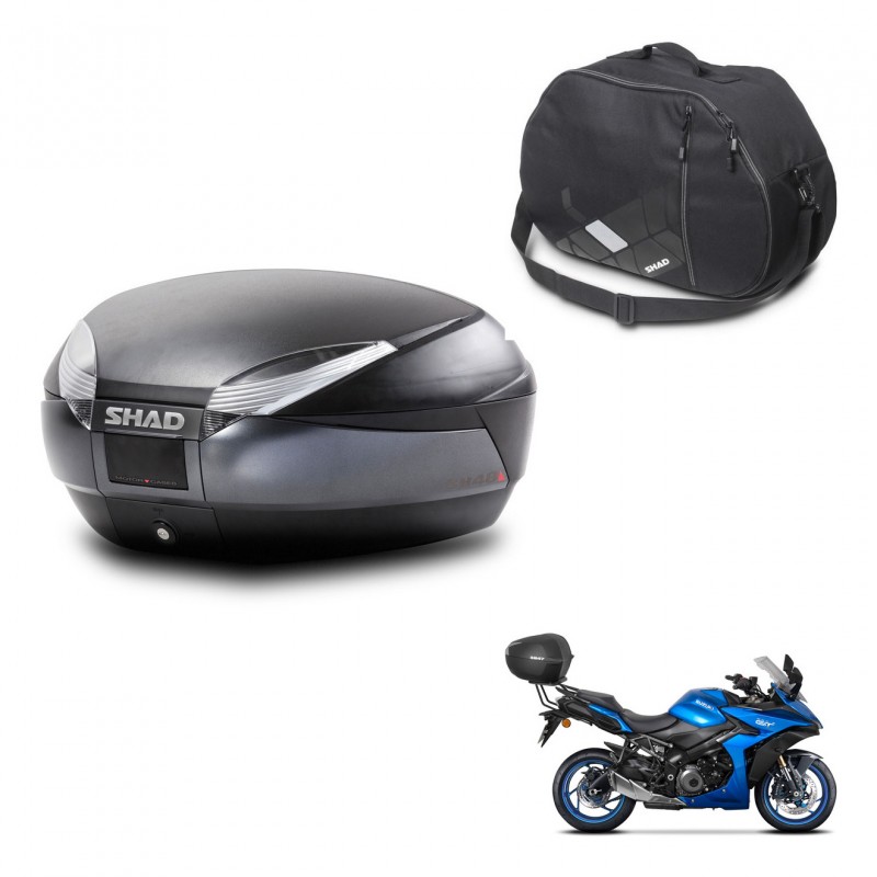 SHAD SH48 trunk + mounting bracket internal bag DARK GREY PREMIUM KIT-445922
