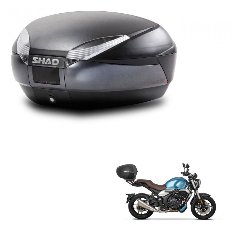 SHAD Baul SH48 + soporte montaje DARK GREY PREMIUM KIT-445928