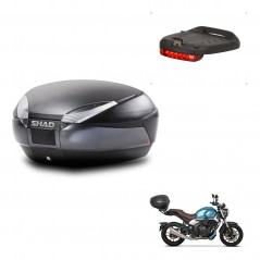 SHAD Trunk SH48 + mounting bracket brake light DARK GREY PREMIUM KIT-445929