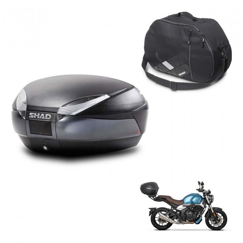 SHAD SH48 trunk + mounting bracket internal bag DARK GREY PREMIUM KIT-445930
