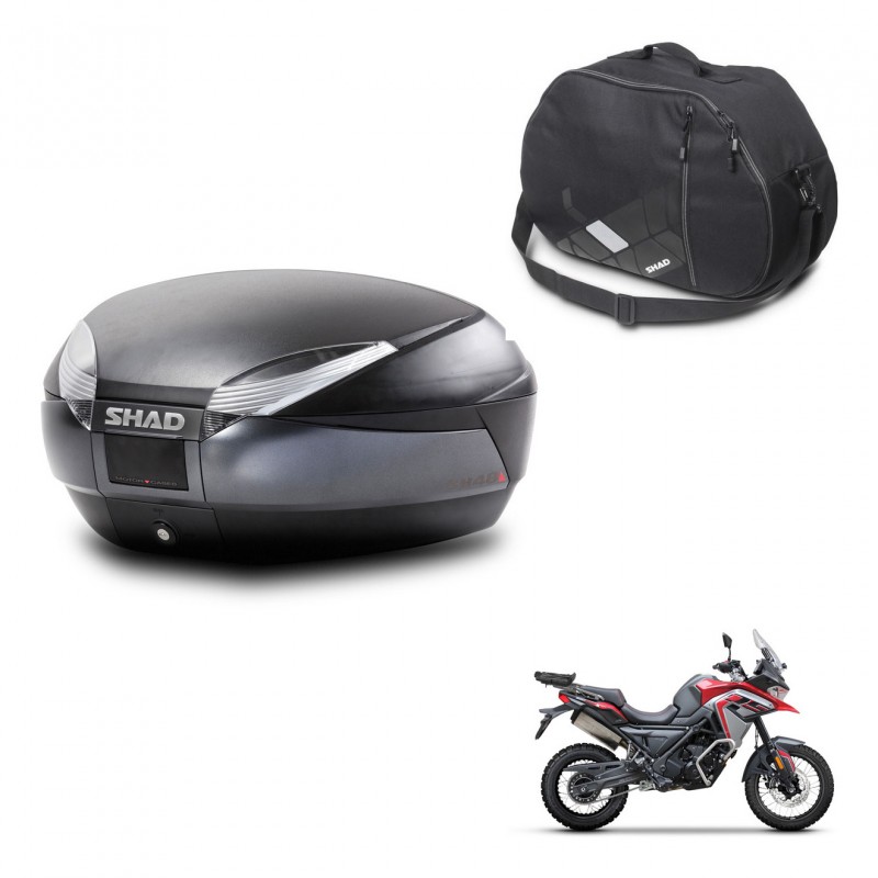 SHAD Baul SH48 + soporte montaje bolsa interna DARK GREY PREMIUM KIT-445938