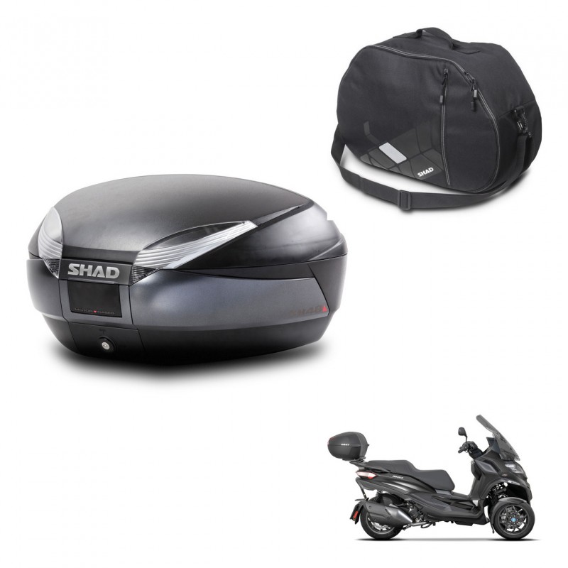 SHAD Baul SH48 + soporte montaje bolsa interna DARK GREY PREMIUM KIT-445946
