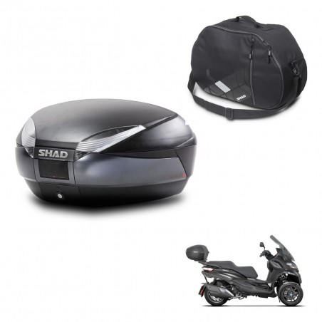SHAD Baul SH48 + soporte montaje bolsa interna DARK GREY PREMIUM KIT-445946