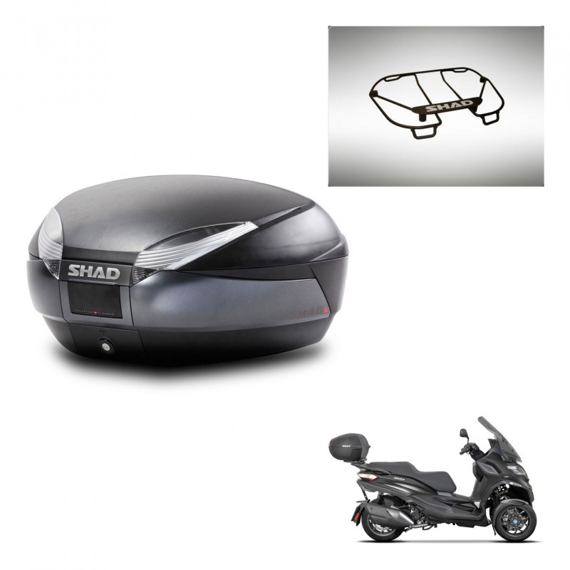 SHAD SH48 trunk + mounting bracket upper grill DARK GREY PREMIUM KIT-445948