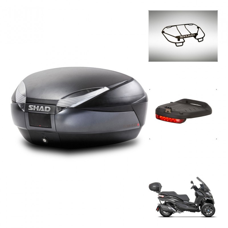 SHAD SH48 trunk + mounting bracket accessories DARK GREY PREMIUM KIT-445949