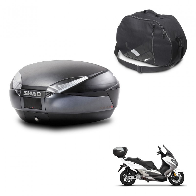 SHAD SH48 trunk + mounting bracket internal bag DARK GREY PREMIUM KIT-445962
