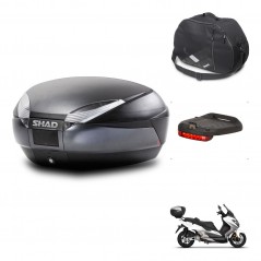 SHAD SH48 trunk + mounting bracket accessories DARK GREY PREMIUM KIT-445963