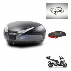 SHAD SH48 trunk + mounting bracket accessories DARK GREY PREMIUM KIT-445965