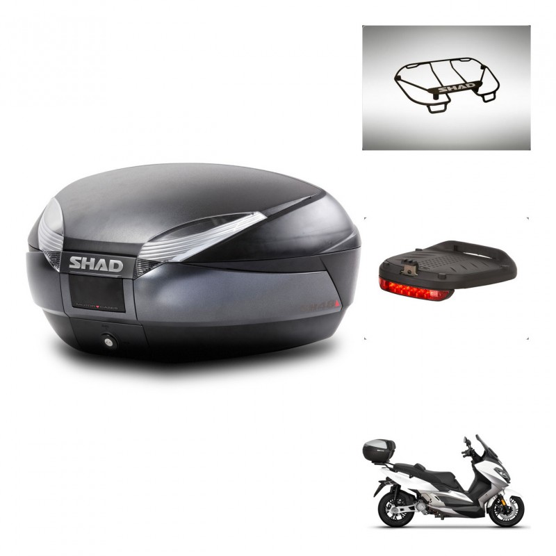 SHAD SH48 trunk + mounting bracket accessories DARK GREY PREMIUM KIT-445965