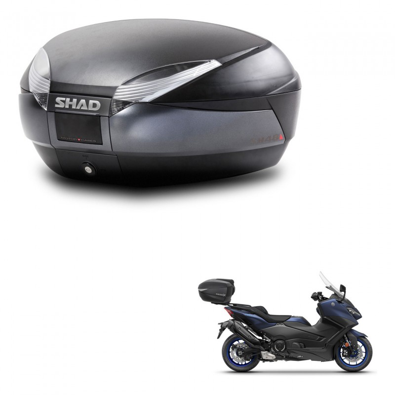 SHAD Baul SH48 + soporte montaje DARK GREY PREMIUM KIT-445968