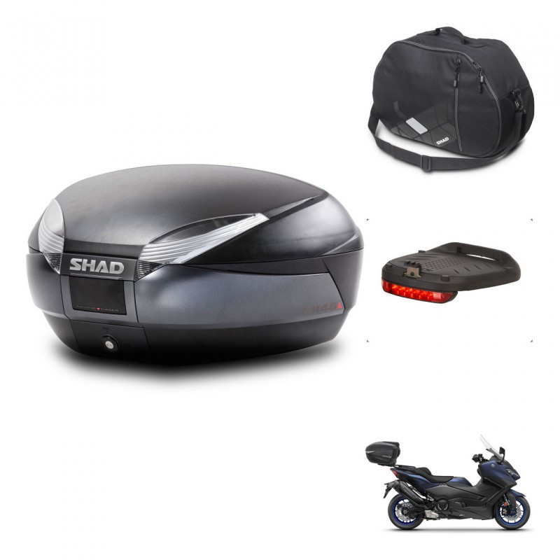 SHAD SH48 trunk + mounting bracket accessories DARK GREY PREMIUM KIT-445971