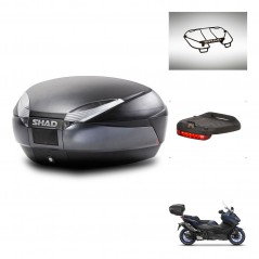 SHAD Baul SH48 + soporte montaje accesorios DARK GREY PREMIUM KIT-445973