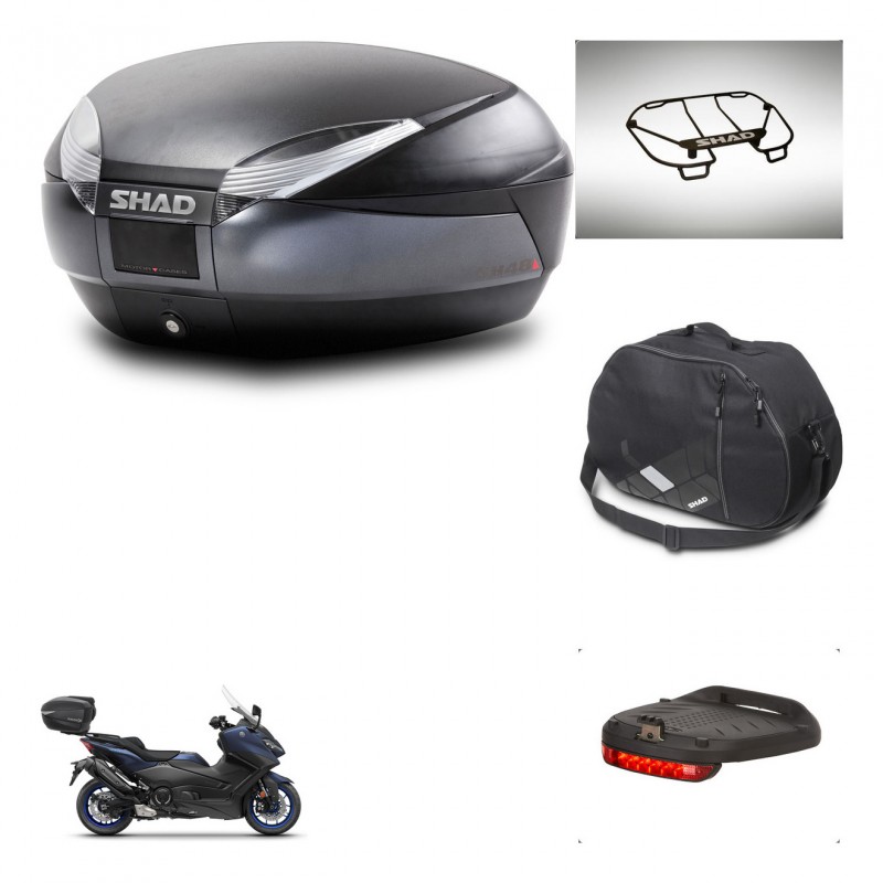 SHAD SH48 trunk + mounting bracket accessories DARK GREY PREMIUM KIT-445975