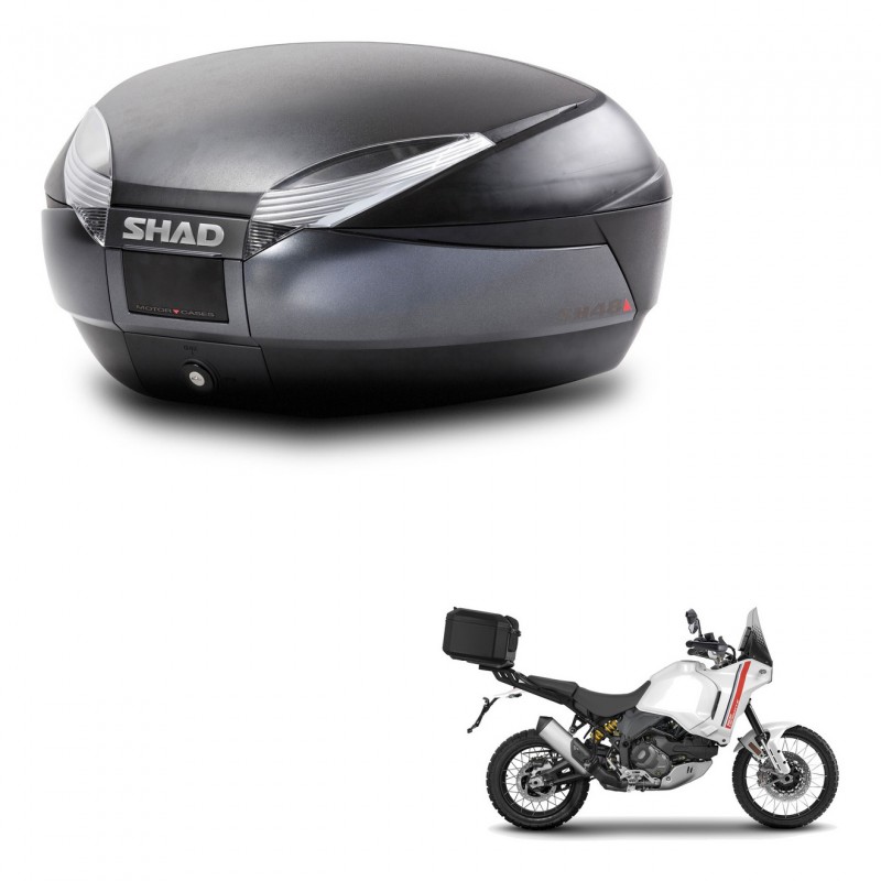 SHAD SH48 trunk + mounting bracket DARK GREY PREMIUM KIT-445984