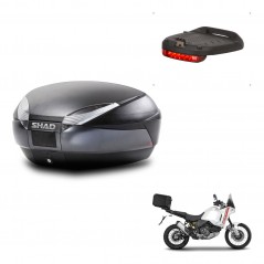 SHAD Trunk SH48 + mounting bracket brake light DARK GREY PREMIUM KIT-445985