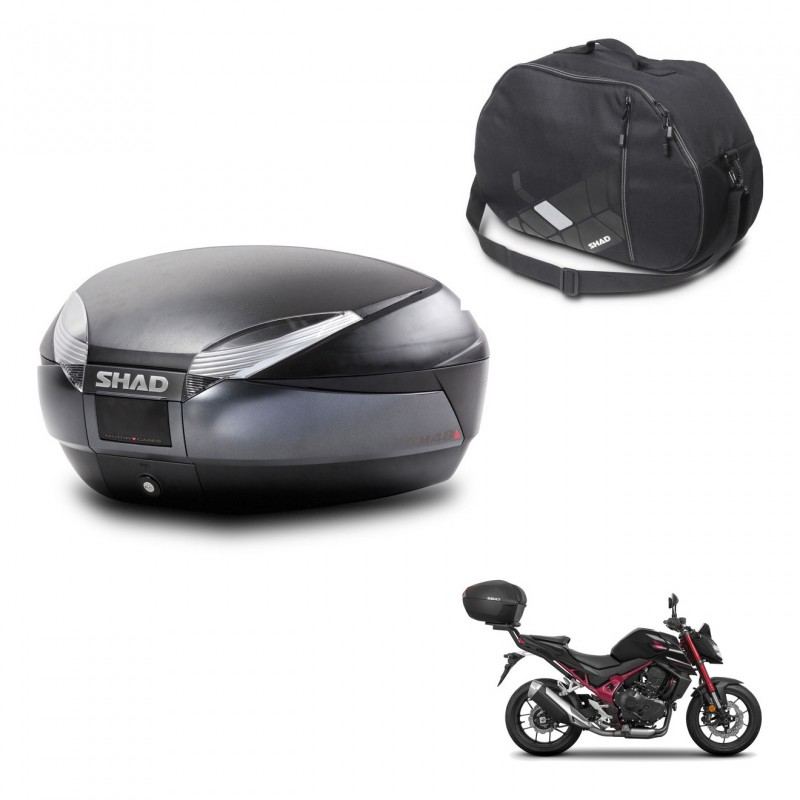 SHAD SH48 trunk + mounting bracket internal bag DARK GREY PREMIUM KIT-445994