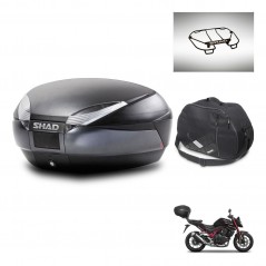 SHAD SH48 trunk + mounting bracket accessories DARK GREY PREMIUM KIT-445998