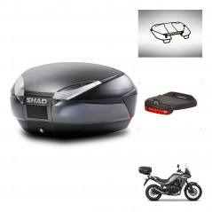 SHAD SH48 trunk + mounting bracket accessories DARK GREY PREMIUM KIT-446005