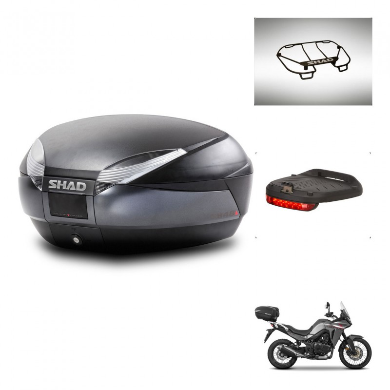 SHAD SH48 trunk + mounting bracket accessories DARK GREY PREMIUM KIT-446005