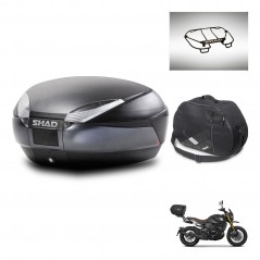 SHAD SH48 trunk + mounting bracket accessories DARK GREY PREMIUM KIT-446014