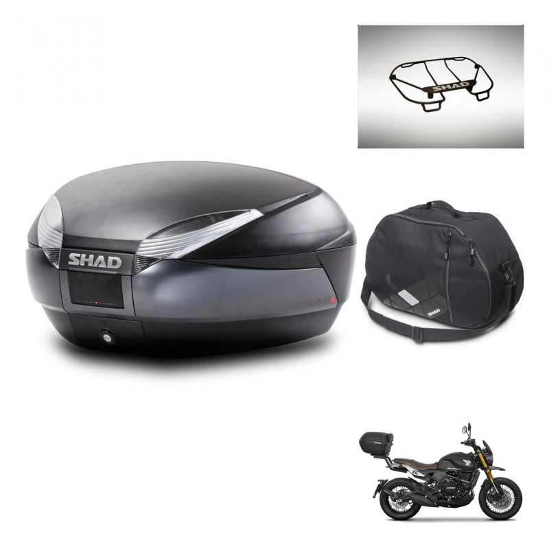 SHAD SH48 trunk + mounting bracket accessories DARK GREY PREMIUM KIT-446014