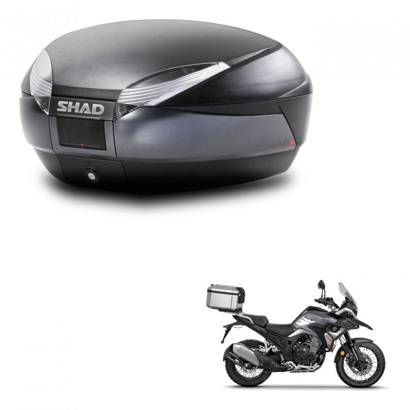 SHAD SH48 trunk + mounting bracket DARK GREY PREMIUM KIT-446016
