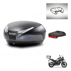 SHAD SH48 trunk + mounting bracket accessories DARK GREY PREMIUM KIT-446021