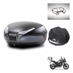 SHAD SH48 trunk + mounting bracket accessories DARK GREY PREMIUM KIT-446022
