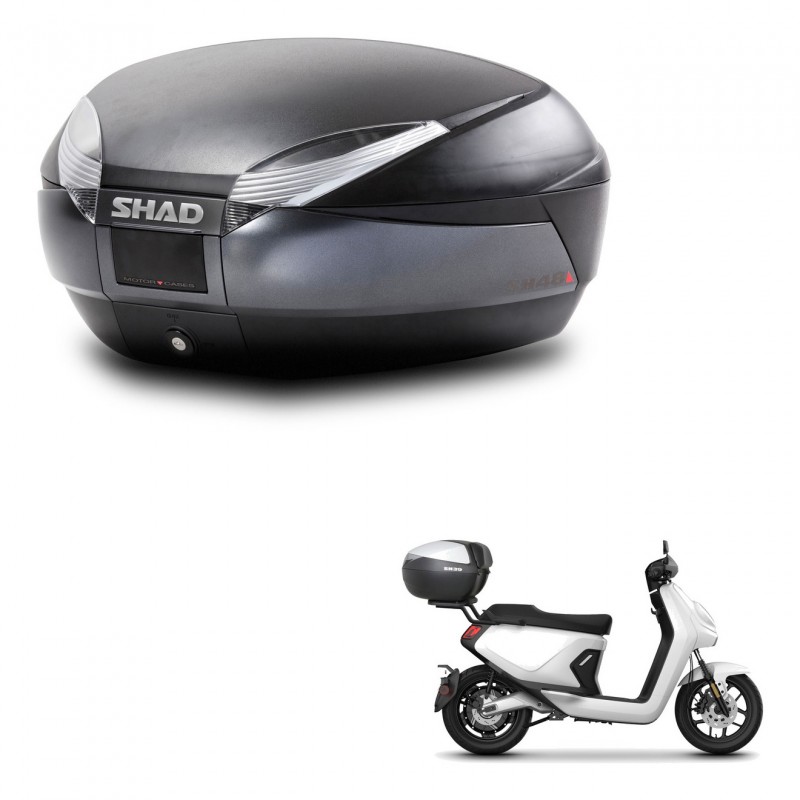 SHAD Baul SH48 + soporte montaje DARK GREY PREMIUM KIT-446024