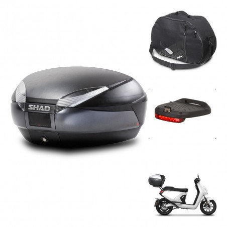 SHAD SH48 trunk + mounting bracket accessories DARK GREY PREMIUM KIT-446027