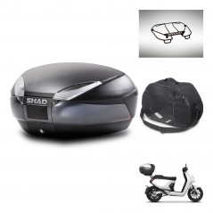 SHAD Baul SH48 + soporte montaje accesorios DARK GREY PREMIUM KIT-446030