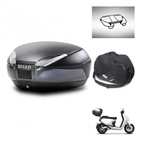 SHAD SH48 trunk + mounting bracket accessories DARK GREY PREMIUM KIT-446030