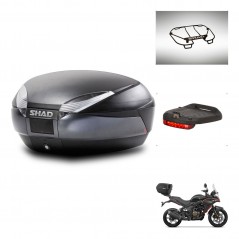 SHAD SH48 trunk + mounting bracket accessories DARK GREY PREMIUM KIT-446045