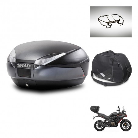 SHAD SH48 trunk + mounting bracket accessories DARK GREY PREMIUM KIT-446046