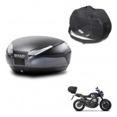 SHAD Baul SH48 + soporte montaje bolsa interna DARK GREY PREMIUM KIT-446058