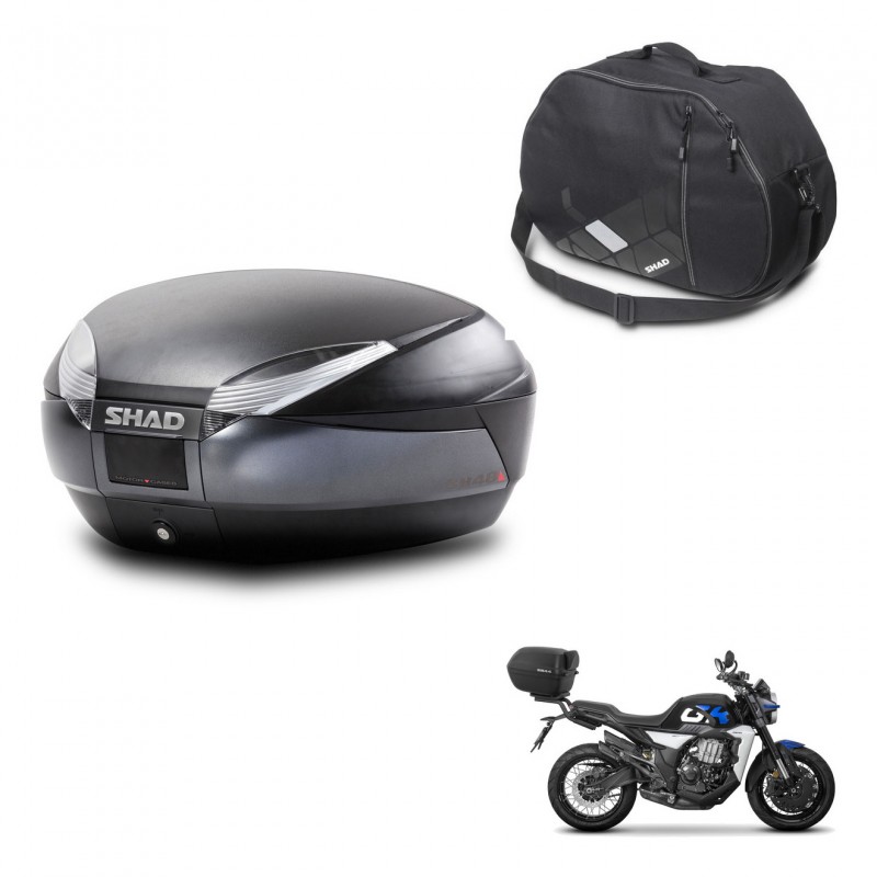SHAD SH48 trunk + mounting bracket internal bag DARK GREY PREMIUM KIT-446058