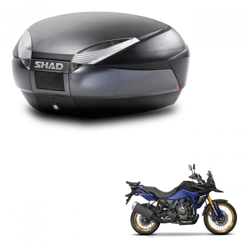 SHAD Baul SH48 + soporte montaje DARK GREY PREMIUM KIT-446064