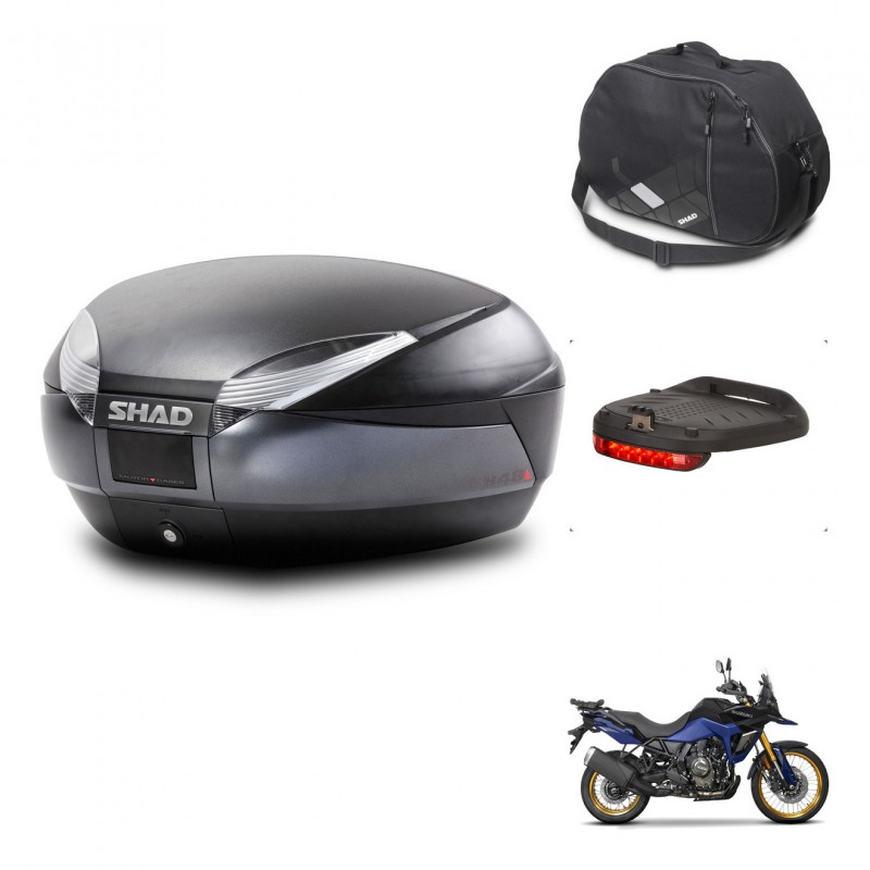 SHAD SH48 trunk + mounting bracket accessories DARK GREY PREMIUM KIT-446067