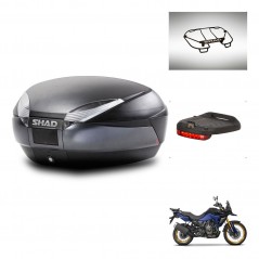 SHAD SH48 trunk + mounting bracket accessories DARK GREY PREMIUM KIT-446069