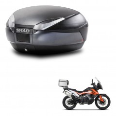 SHAD Baul SH48 + soporte montaje DARK GREY PREMIUM KIT-446072